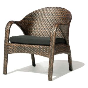 Poltrona Cancun, estrutura de alumínio revestido de Fibra Sintética.